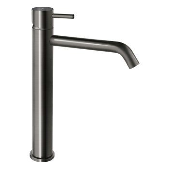 Смеситель для раковины Ferro Ciriculus, высокий, с клапаном click-clack, gun metal